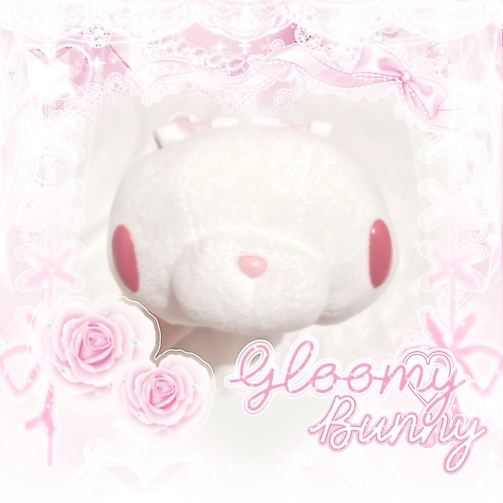 ʚ READY ɞ | _ | (2) White Gloomy Bunny Plush Boneka Original Kawaii