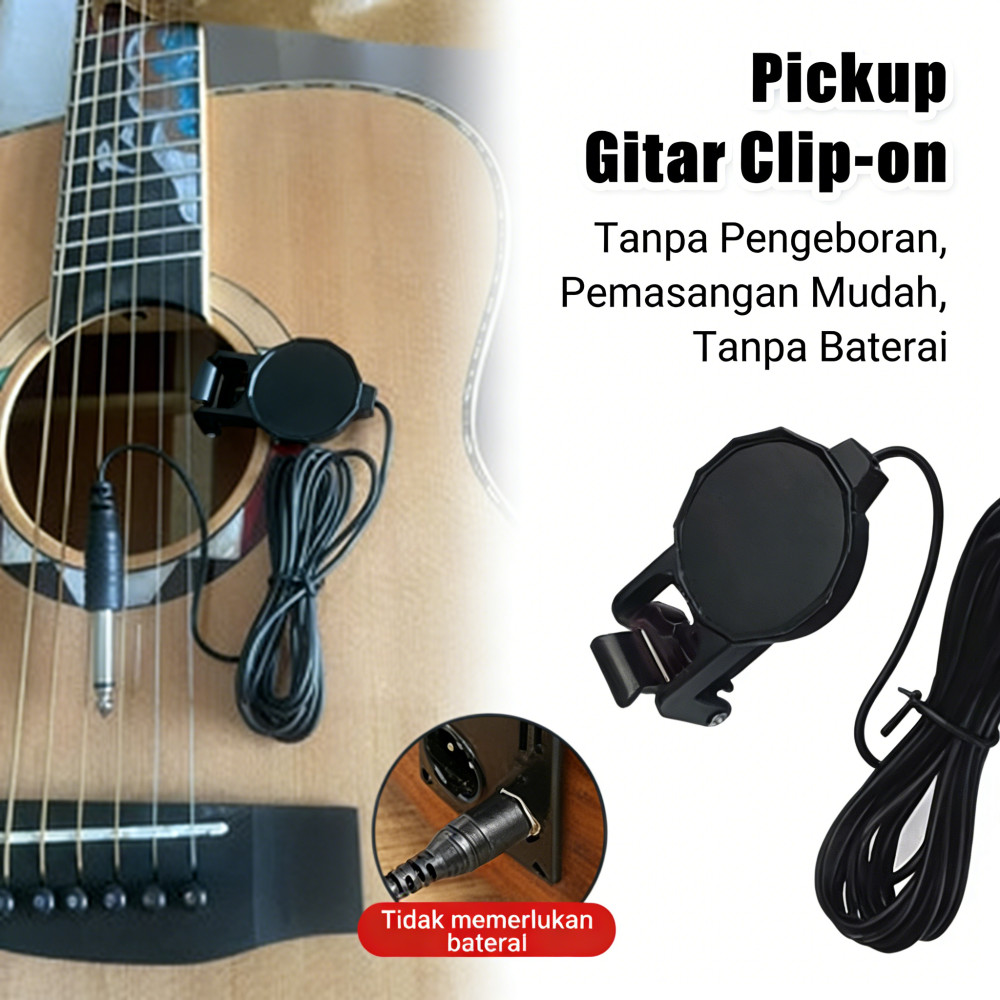 Akustik pickup gitar spul tempel pick up spul akustik gitar Clip-on