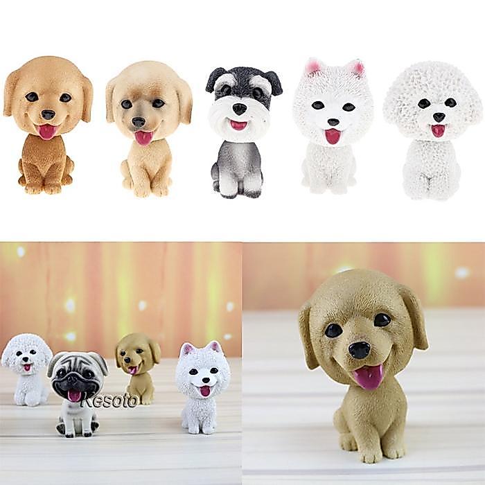 HOT SALE BOBBLE HEAD DOG SAMOYED FIGURINE BOBBLING HEAD PUPPY CAR TERMURAH