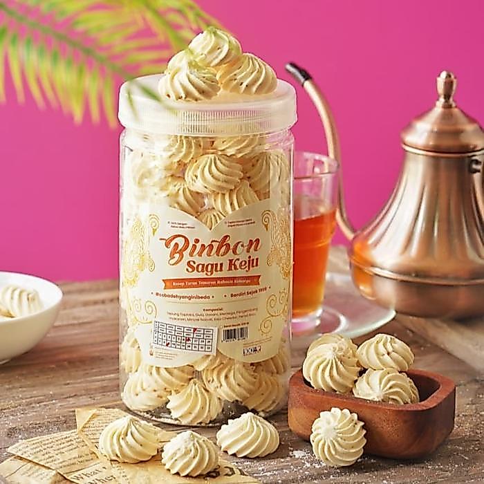TERLARIS Binbon Sagu Keju - Saju - Kue Sagon Keju @325 Gr / Pcs - Snack - Camilan Kekinian Halal