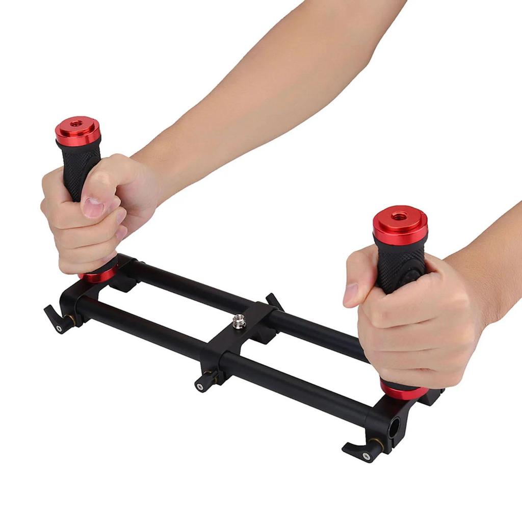 Camera Dual Grip Extender Handle Gimbal Stabilizer Rig Accessory for Zhiyun Feiyu Camera Handheld St