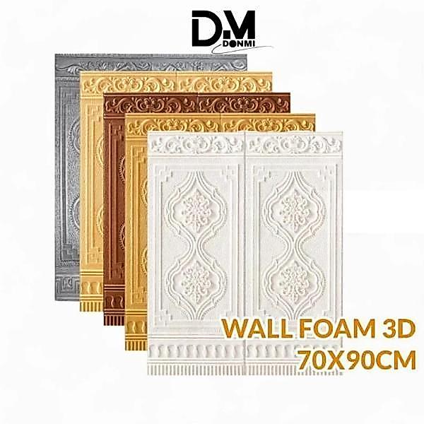 [] Donmi Wallpaper Foam Motif Pintu Tebal 3D Wallpaper Dinding Foam Premium, Empuk & Tebal, Tahan