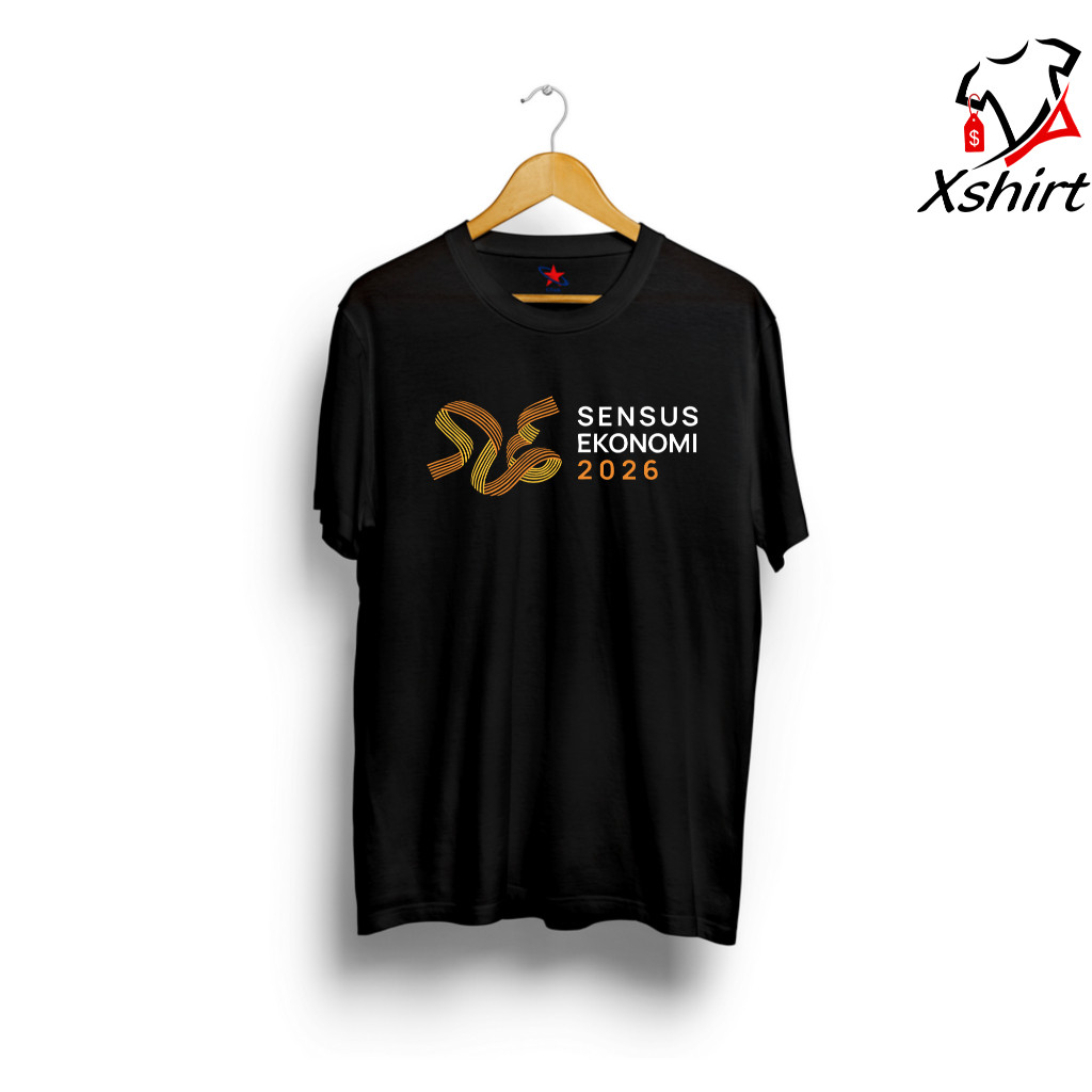 Baju Sensus Ekonomi 2026 Depan | Kaos BPS Statistik SE Depan Katun Combed