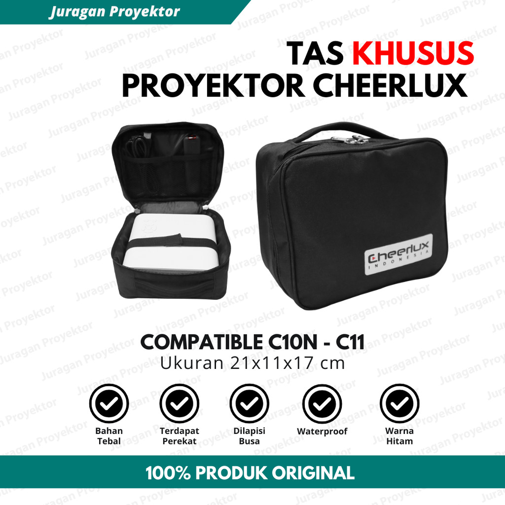 Tas Proyektor Cheerlux C10N - C11 Handcarry | Tas Proyektor Mini Cheerlux Waterproof