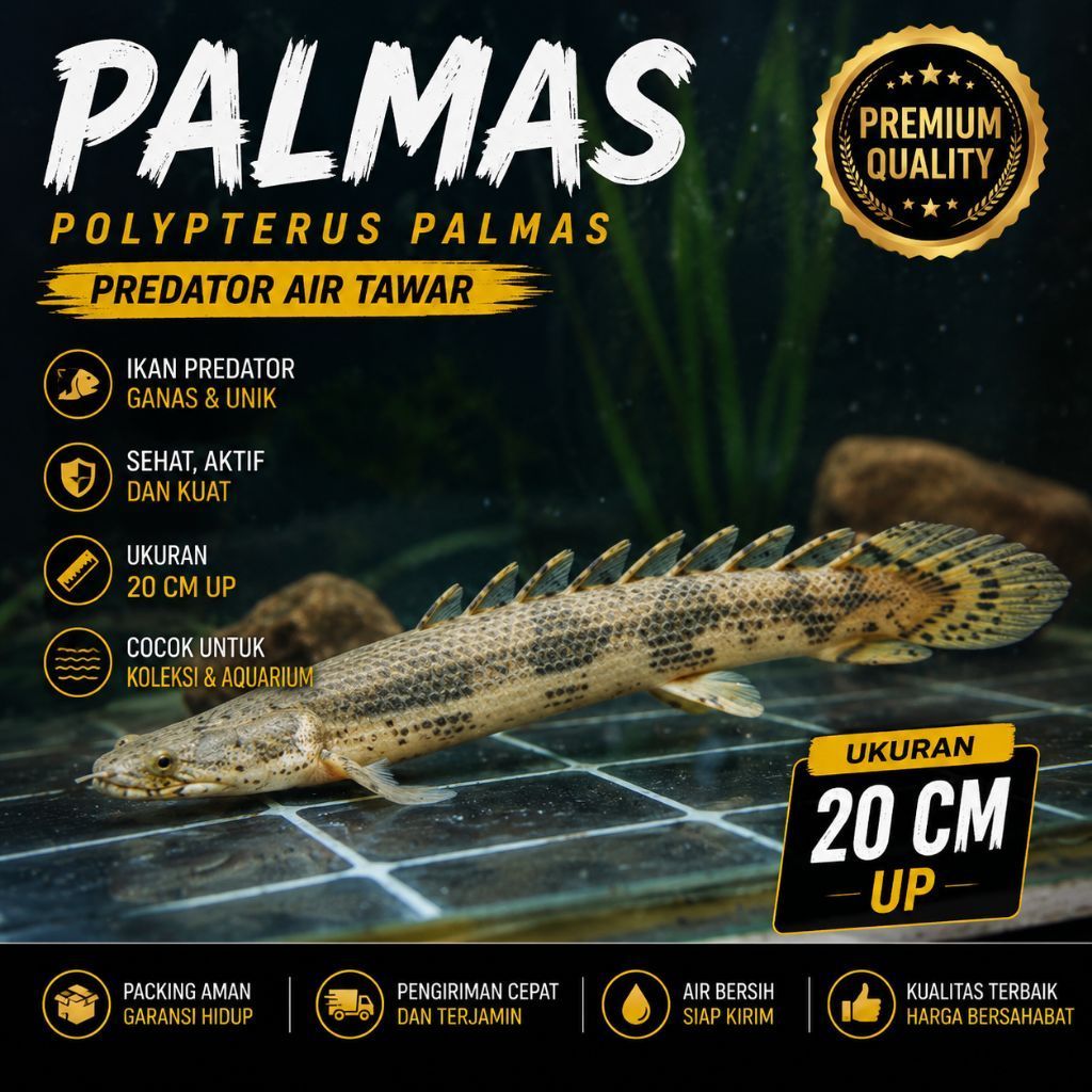 Koleksi Aquarium Ikan Palmas Predator 20 cm Up