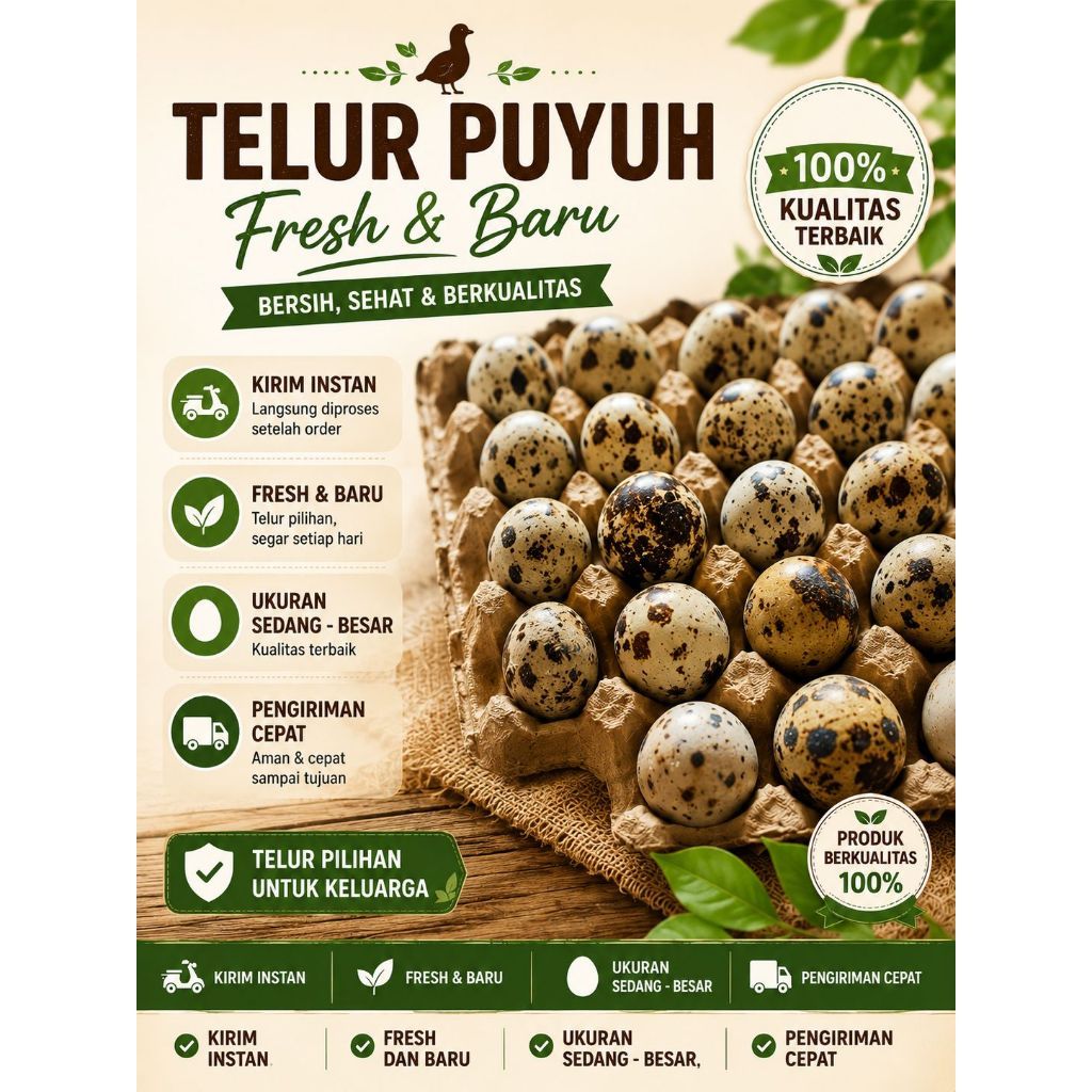 telur puyuh dana lokal murah saldo 1/2 papan topup (isi 50 butir) top up kirim instan
