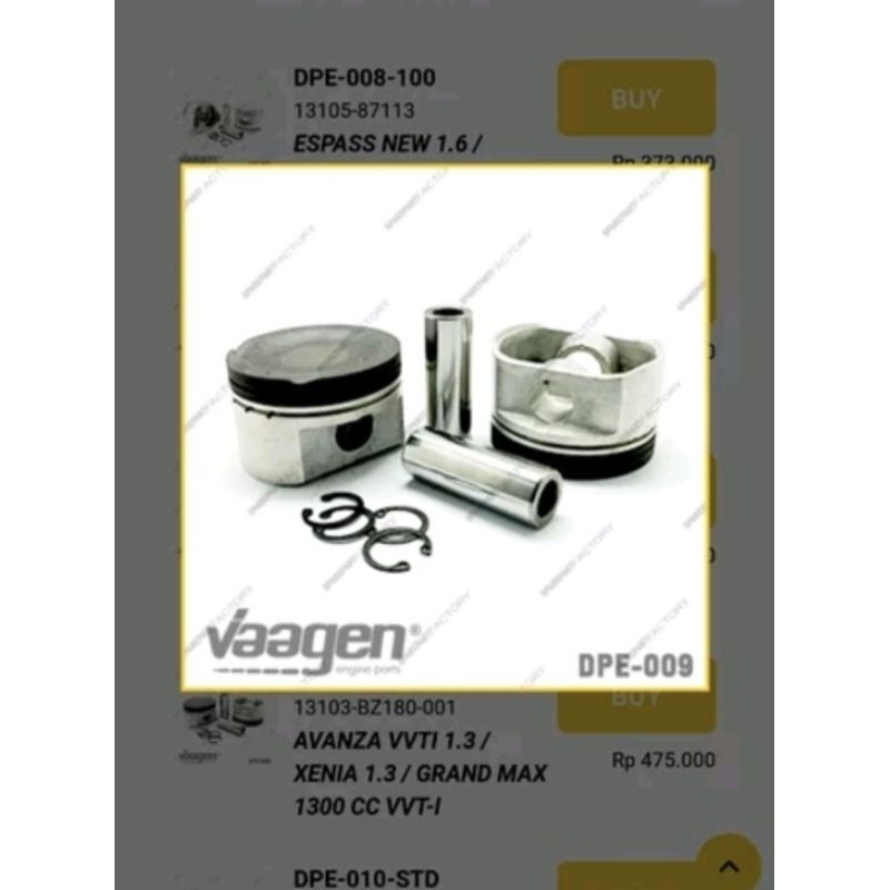 Piston seher TEIKIN FEROZA