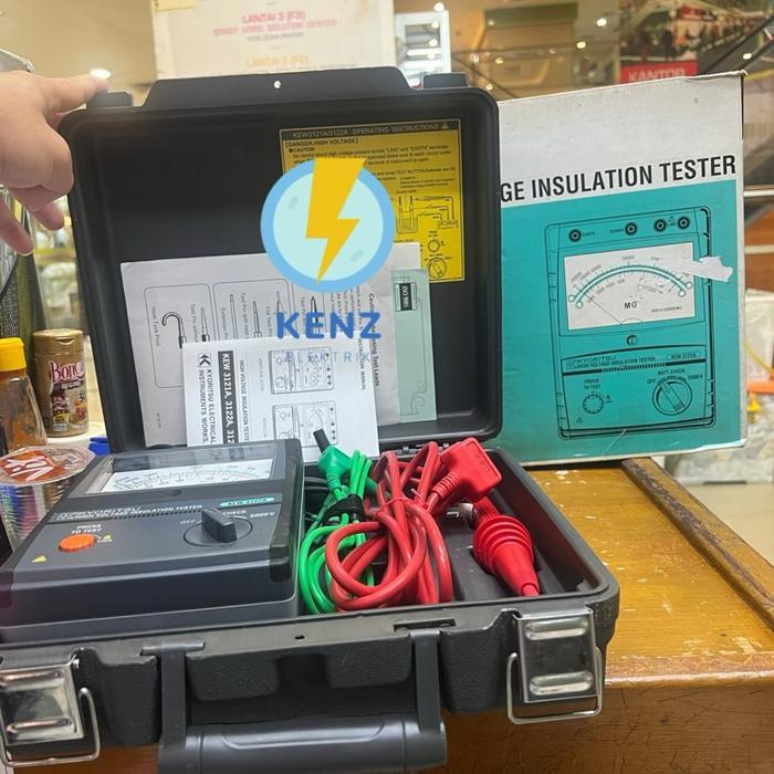 Kyoritsu 3122A analog insulation tester 5kv Megger Manual jarum 3122 A