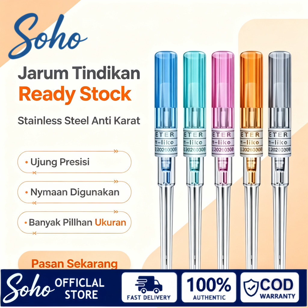 Jarum Tindik Piersing Needlles, Jarum Tindik Steril GEA Stainles Stell