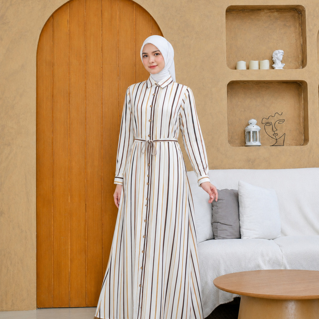 RILLEY - Gamis Yelise | Gamis Wanita Bahan Adem | Gamis Bahan Rayon Slup