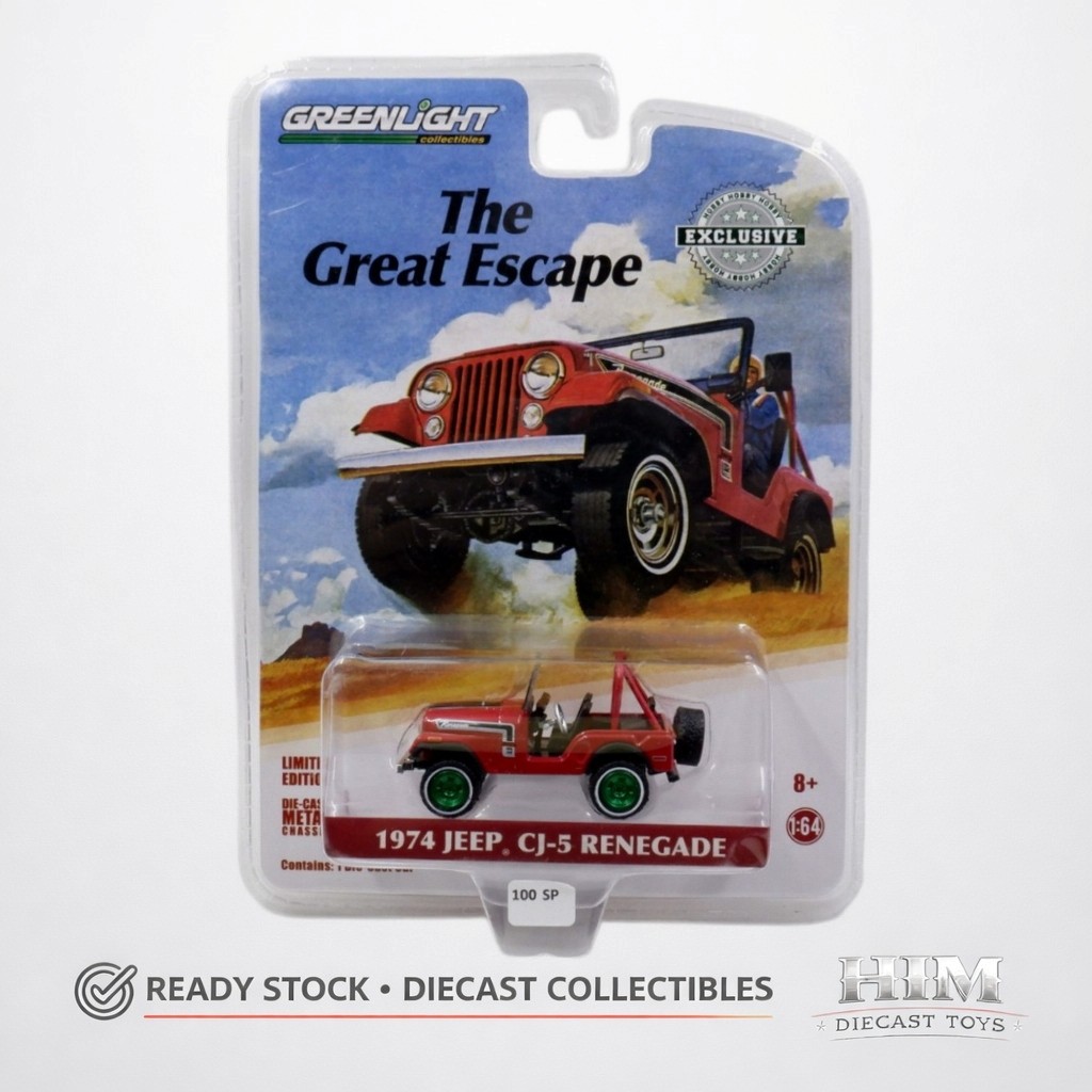 Greenlight Green Machine 1974 Jeep CJ-5 Renegade 1:64 Diecast - 100SP - SP5