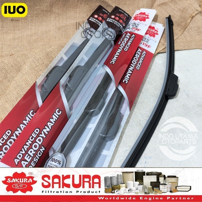 Wiper Frameless ukuran 19 inchi Wiper Kaca Mobil SAKURA SK19F | B7