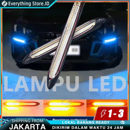 SEAMETAL Sepasang Lampu DRL LED 12V Lampu Siang Hari Mobil Lampu Berjalan Otomotif Kualitas Bagus