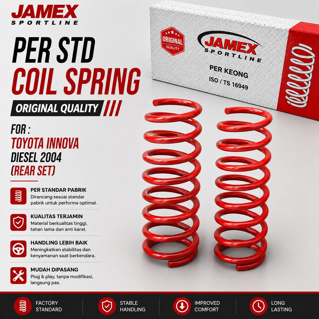 Jamex Per Std Toyota Innova Diesel Rear Set (2004+)