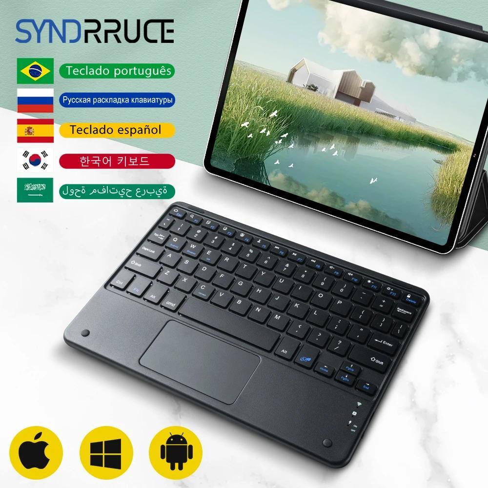 Toupad Wireless Keyboard and Mouse Combo For iPad Samsung Xiaomi Huawei Ultra Thin Protable Mini Blu
