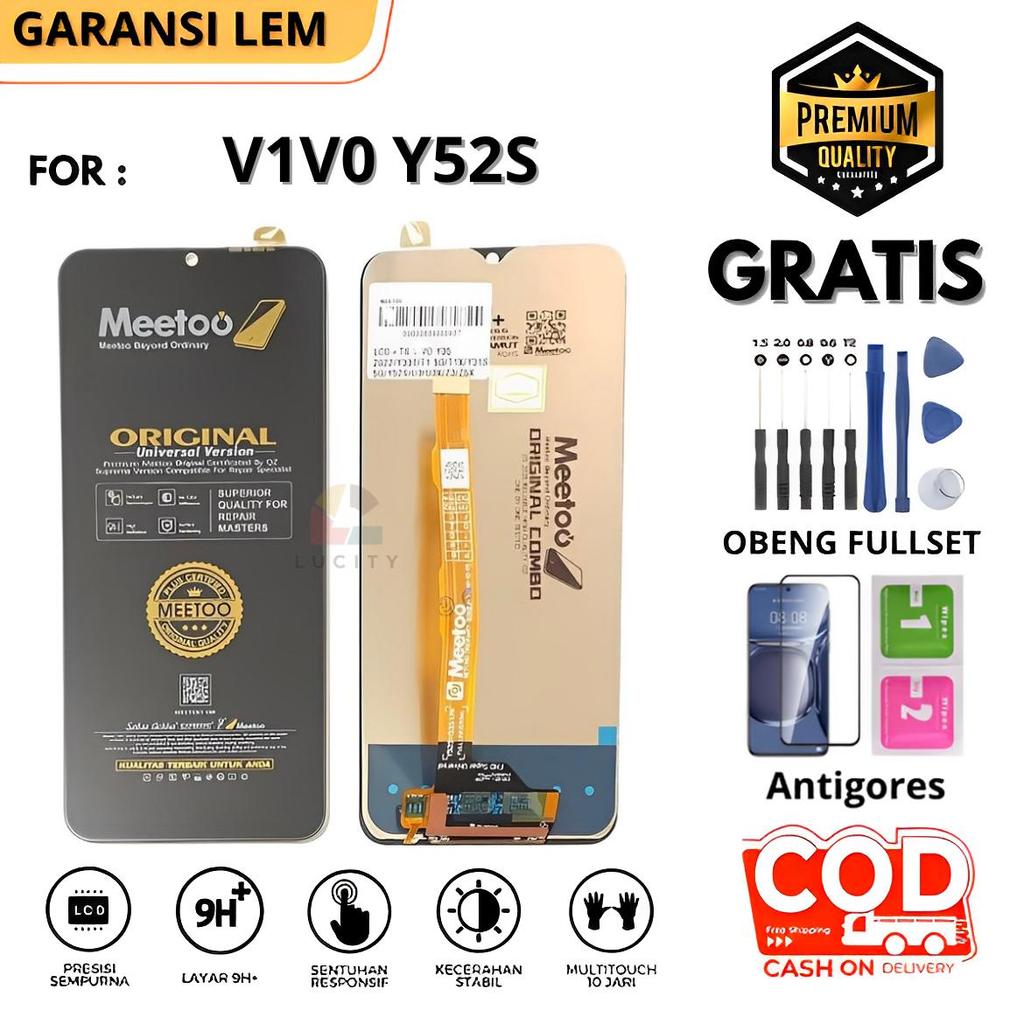 Lcd Vivo Y52S OriginaL Fullset Touchscreen Gratis Lem + Obeng + Antigores / LCD Touchscreen Compatib
