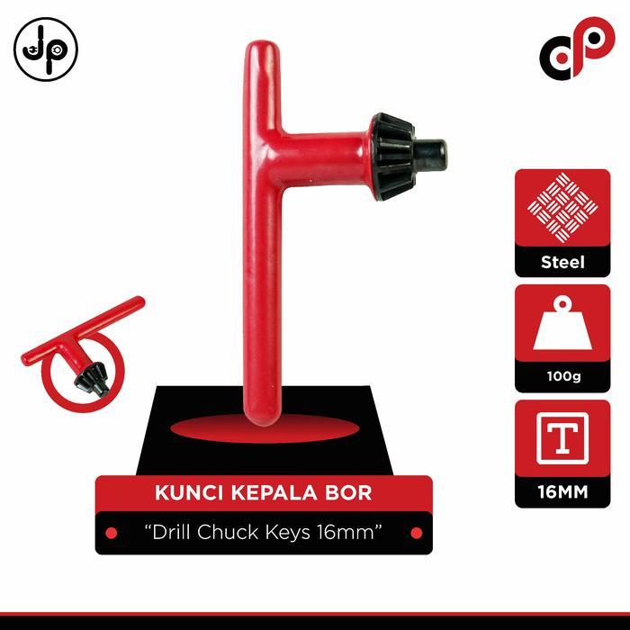 Kunci Kepala Bor 16mm | Drill Chuck Keys 16mm