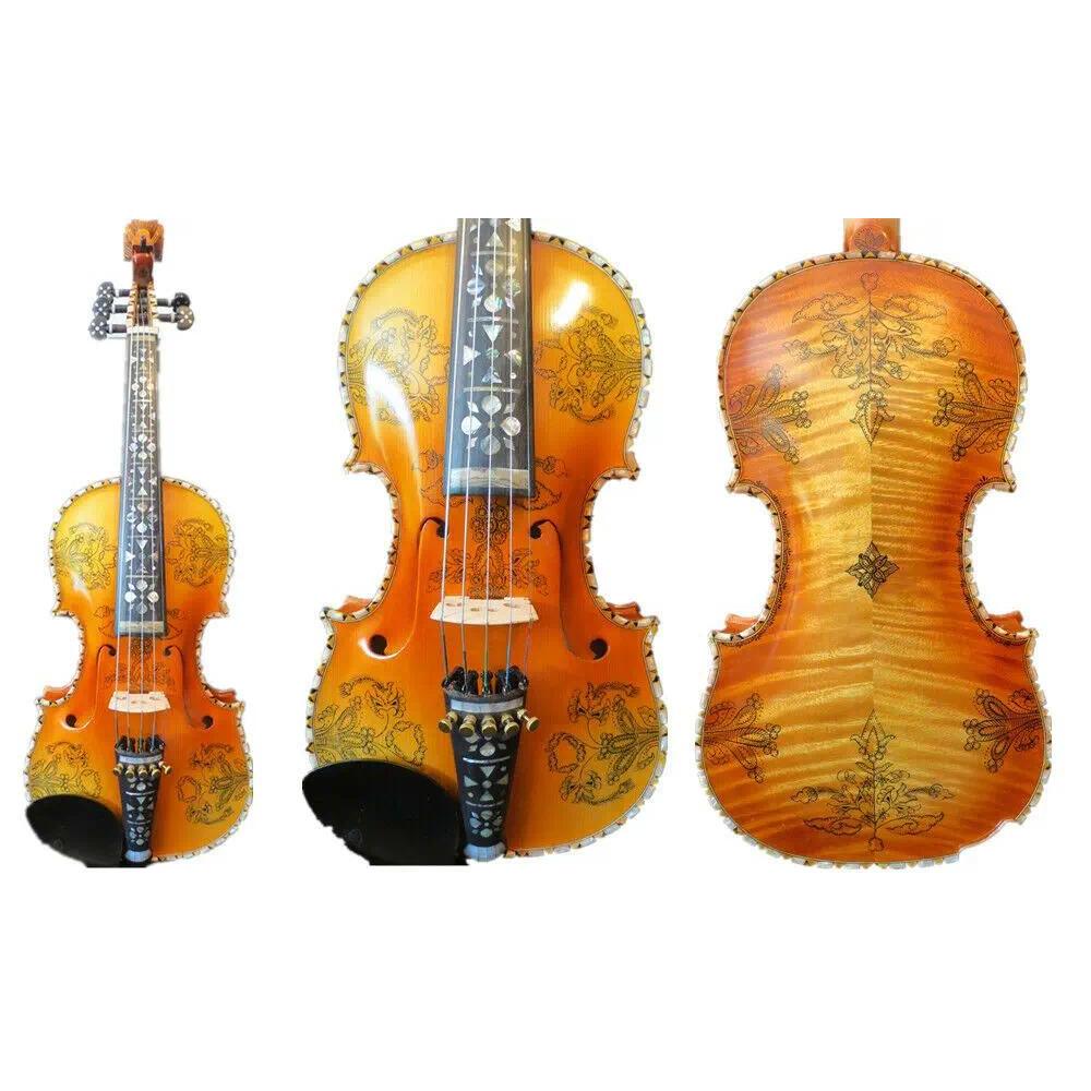 Drawing inlaid carving SONG Brand maestro 5 strings 4/4 violin great sound