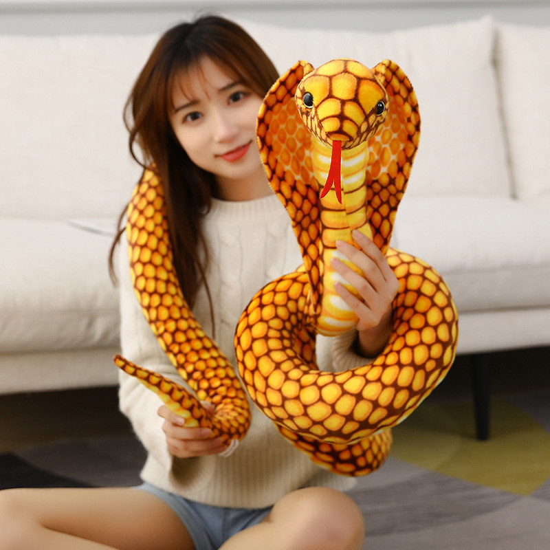 Baru=Kobra, ular kecil, boneka mainan python raksasa, boneka Tahun Ular, mainan prank lucu.