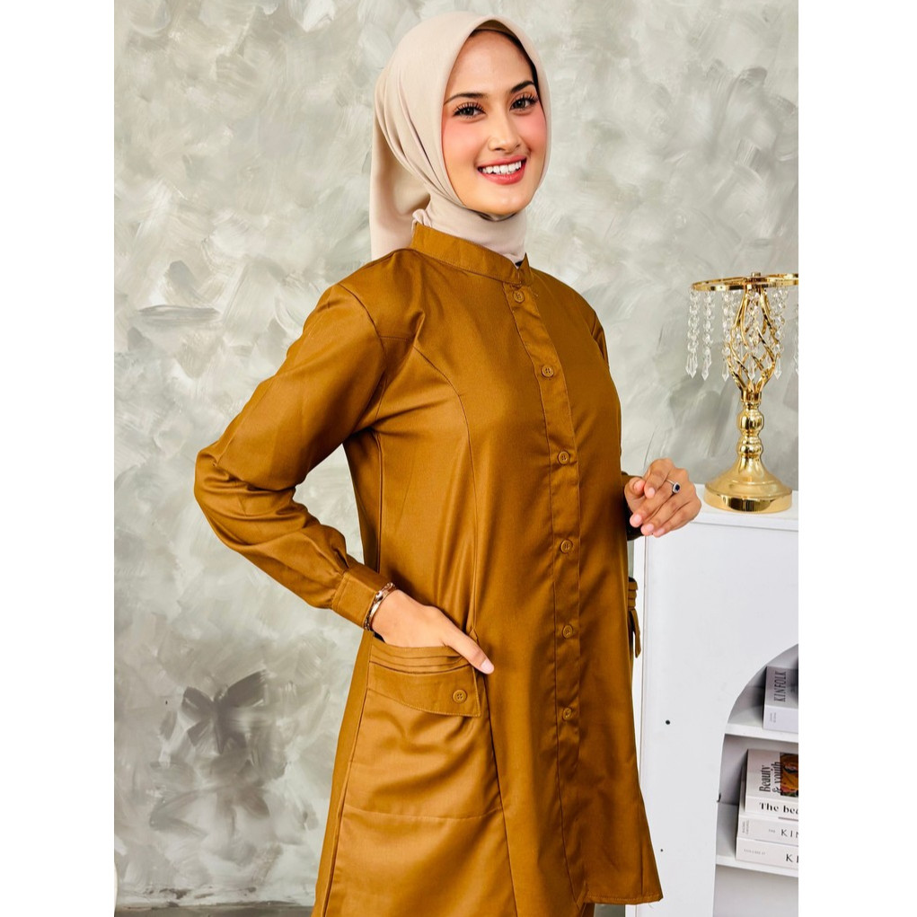 Divera Muslima Setelan Rok Dan Tunik Pemda Najwa ASN Baju Dinas Kerja Pemda Wanita Terbaru