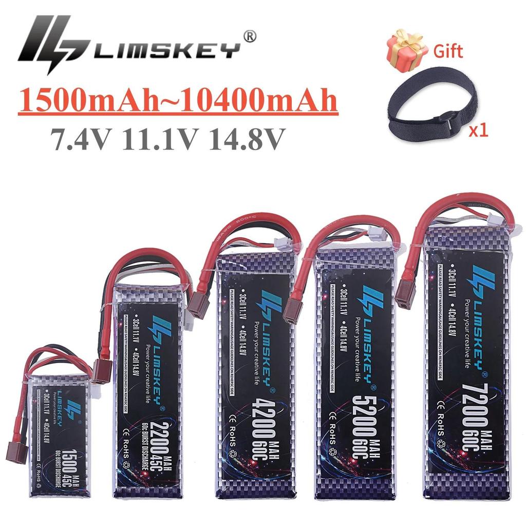 2S 3S 4S Lipo Battery 7.4V 11.1V 14.8V 1500mah 2200mAh 3000mah 4200mah 5200mah 6000mah for RC Car Tr