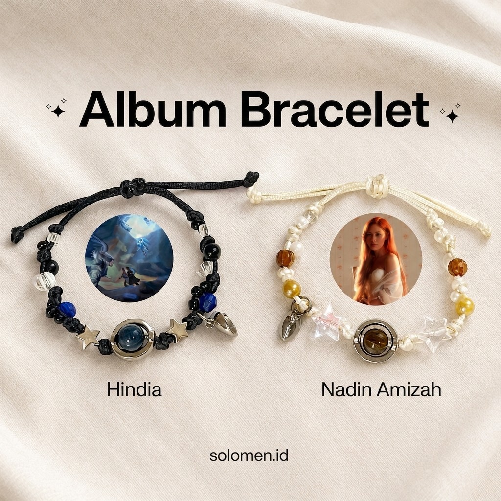 DISKON 30% HINDIA BRACELET - Gelang Couple Hindia-Nadin/ gelang hindia baskara / Gelang Album Hindia