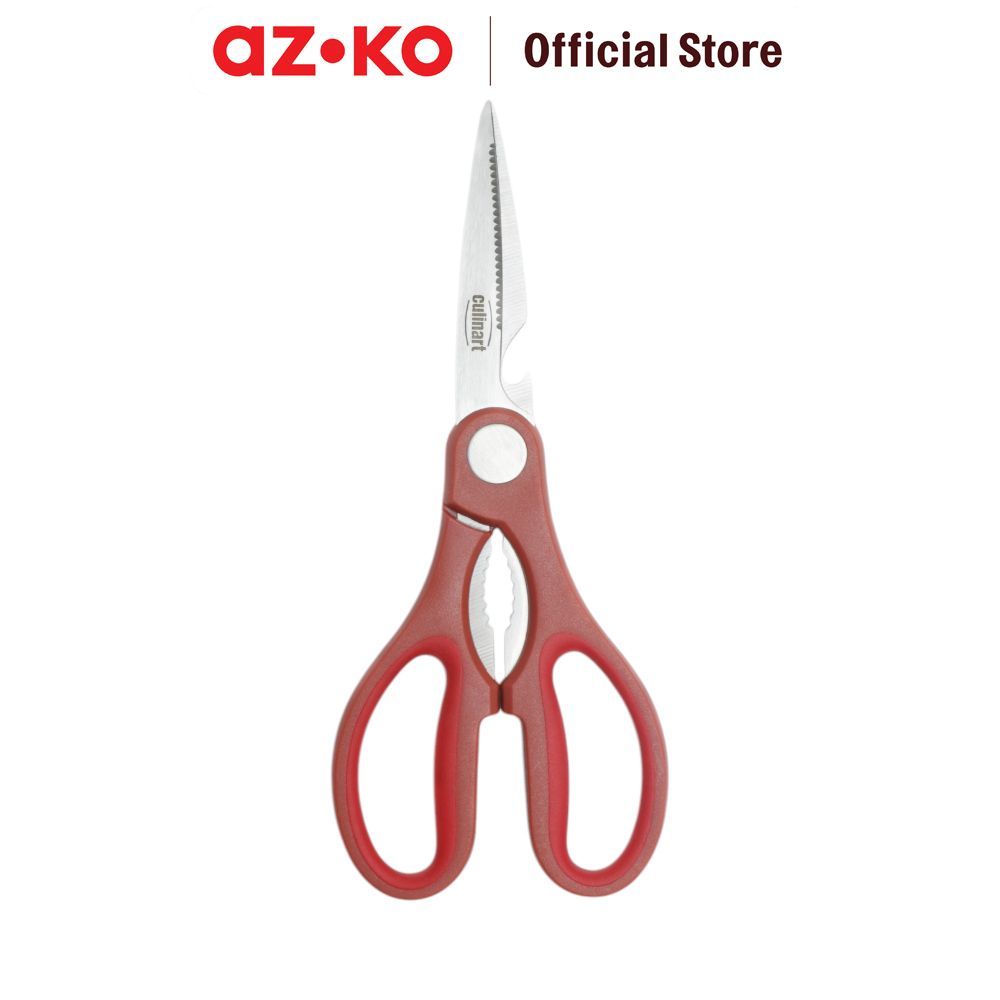 AZKO Culinart Gunting Dapur Ap-1 - Merah Kitchen Scissors Food Grade Alat Pemotong Makanan Serbaguna