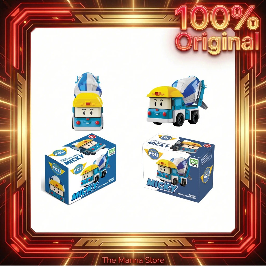 Robocar Poli Minicar BroomsTown Rescue MICKY Korean Toys Animation Mainan Anak MRT0758