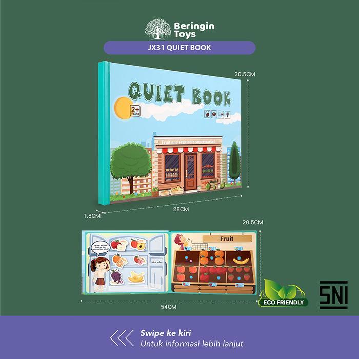 Mainan Edukasi - Quiet Book / Busy Book / Mainan Montessori - World