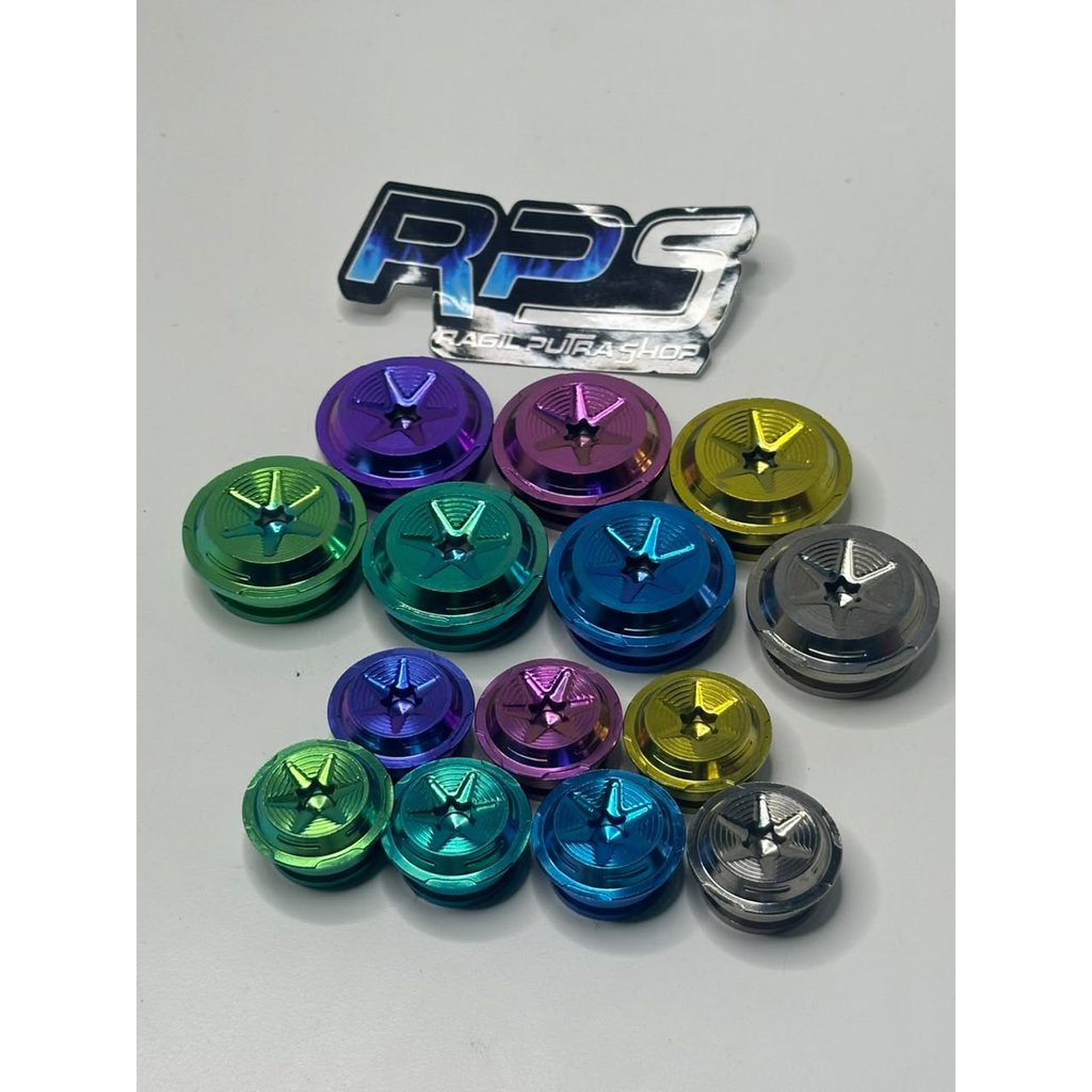 KOIN TUTUP RANGKA TITANIUM GR 5 1 SET
