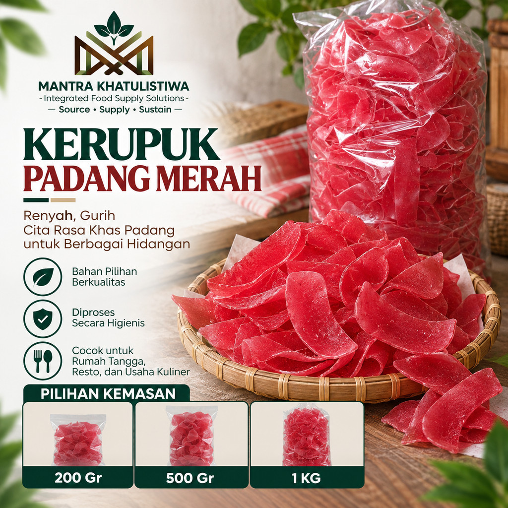 KERUPUK PADANG KERUPUK MERAH KERUPUK PASIR PADANG MENTAH Krupuk Snacks Keripik