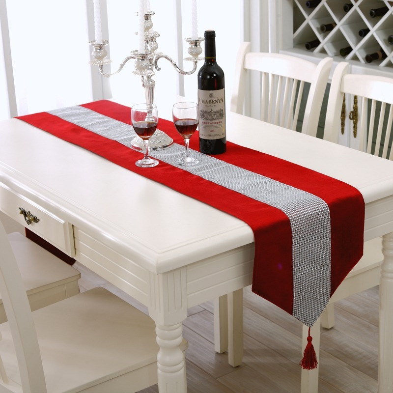 Taplak Meja Makan Panjang 3,5 Meter Mewah / Table Runner Tassel