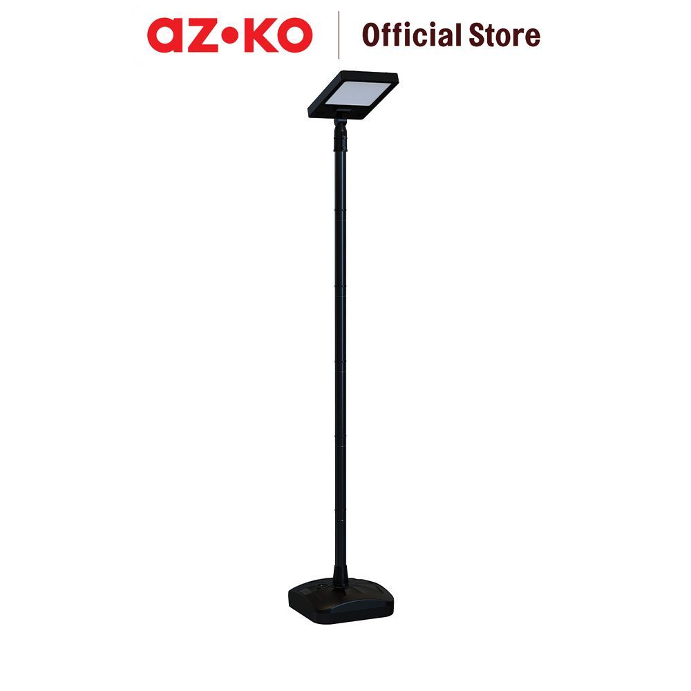 AZKO Krisbow Lampu Jalan LED Solar Mobile Dengan Tiang 25 Watt 2900 Lumens - Hitam Lampu Penerangan 