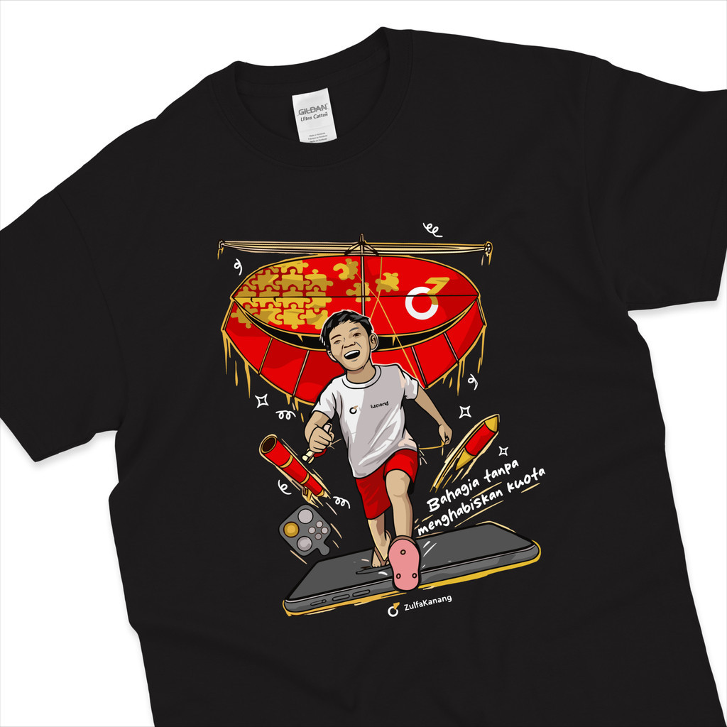 Kaos Zulfa Lanang Layangan - Kaos Zulfa Lanang -Dewasa - Bahan Katun Crew Neck - MIX 1