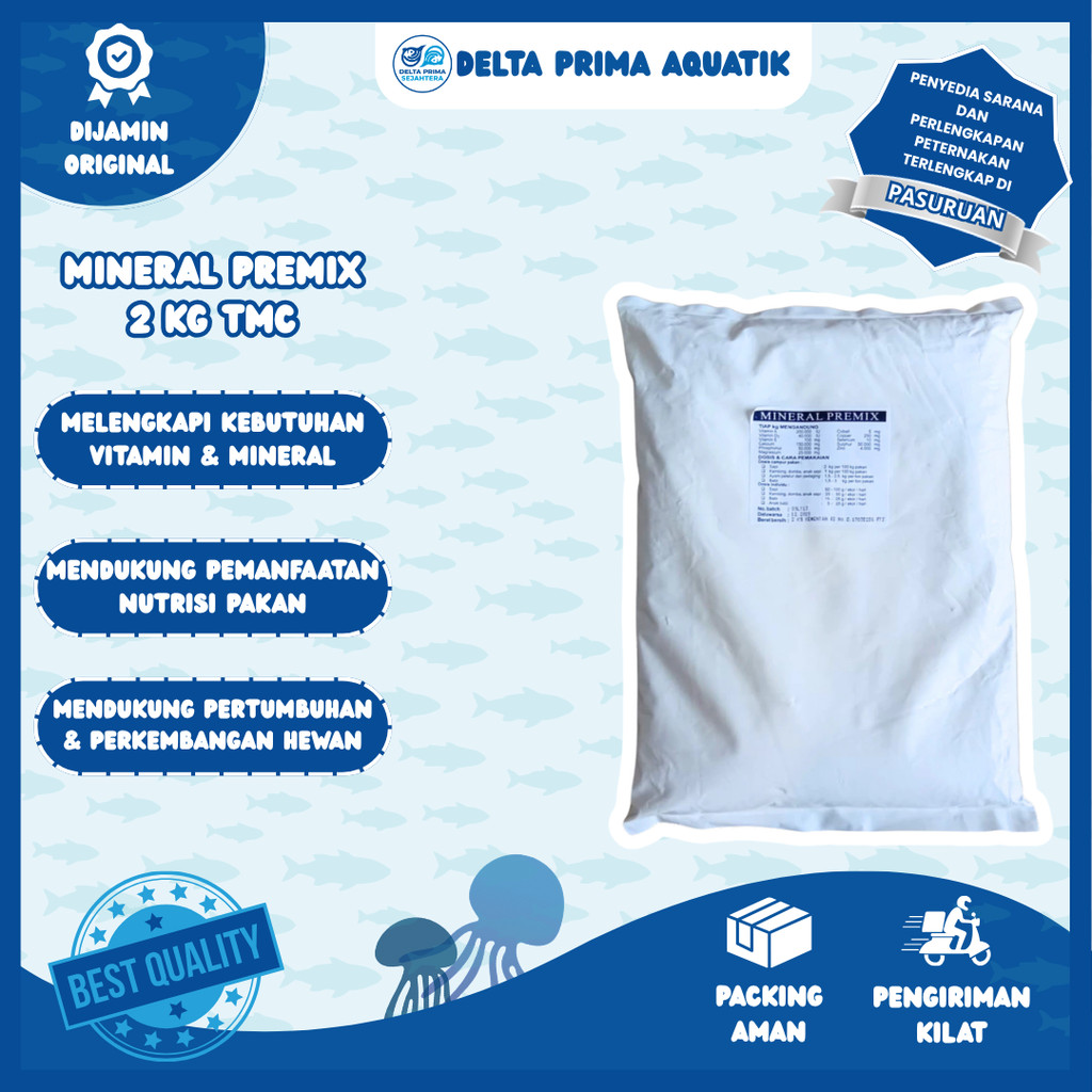 MINERAL PREMIX 2 KG TMC - Vitamin Mineral Untuk Meningkatkan Daya Tahan Pada Ternak & Unggas.