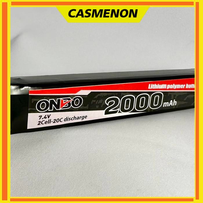 Lipo 2s Sugus 7.4v 2000mah 20-40c untuk Airsoft Onbo Power - Remote, Toy, Control