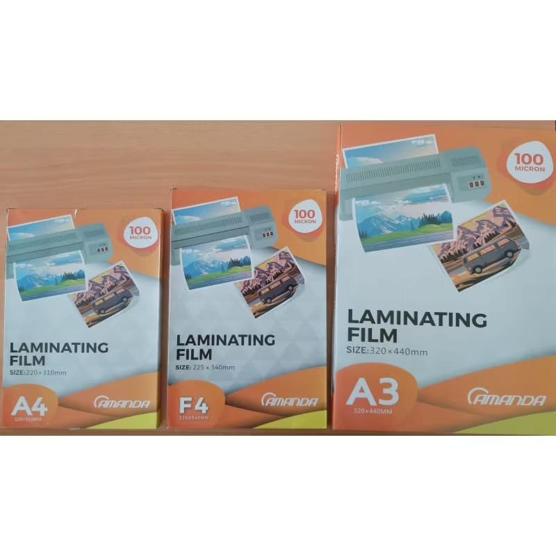 Laminating Amanda A4 / Laminating Amanda F4 // Laminating A4 / Laminating F4 (1pak isi 100 lembar) /