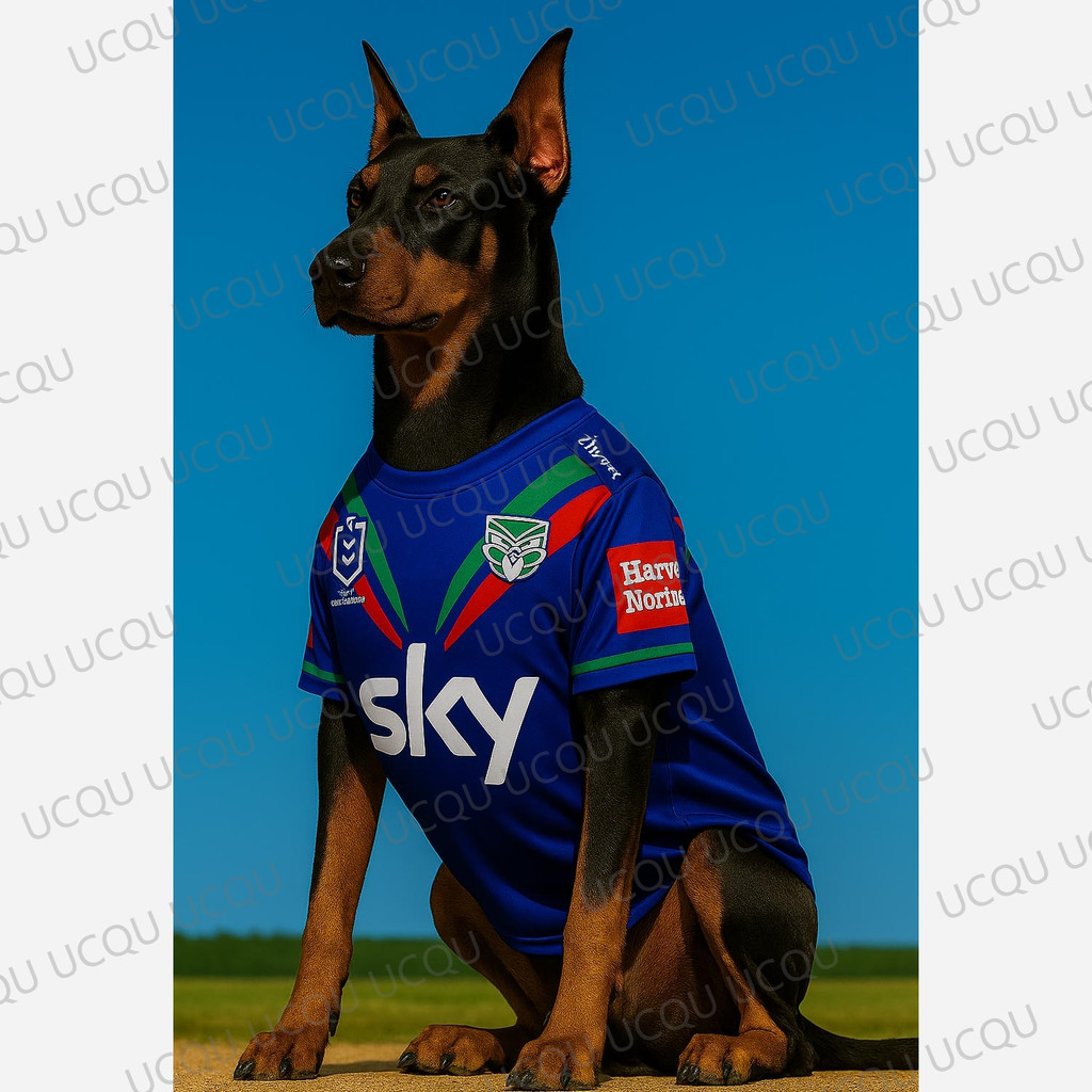 2025  Warriors Pet Jersey Vest 3D Print Dog New Zealand Cat T-Shirt Rugby Fan Pet Outfit Sleeveless 