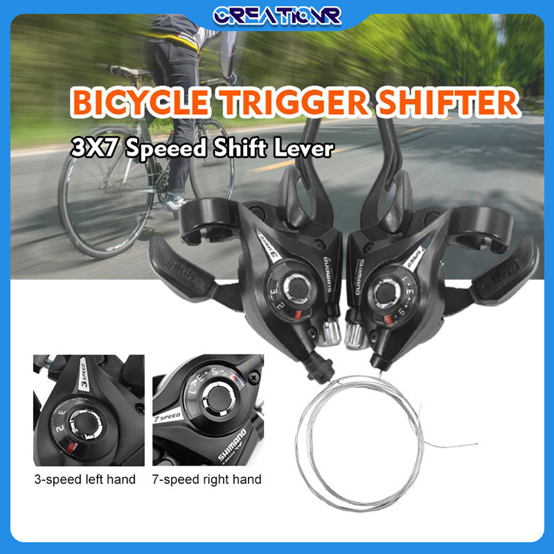 Set Rem Sepeda EF51 3x7/3x8/Shifter Set Sepeda Gunung 21 Speed/Paket Komplit Rem & Shifter/Untuk Sep