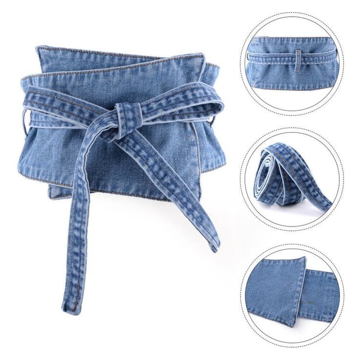 Obi belt jeans casual ikat pinggang wanita lebar 15cm