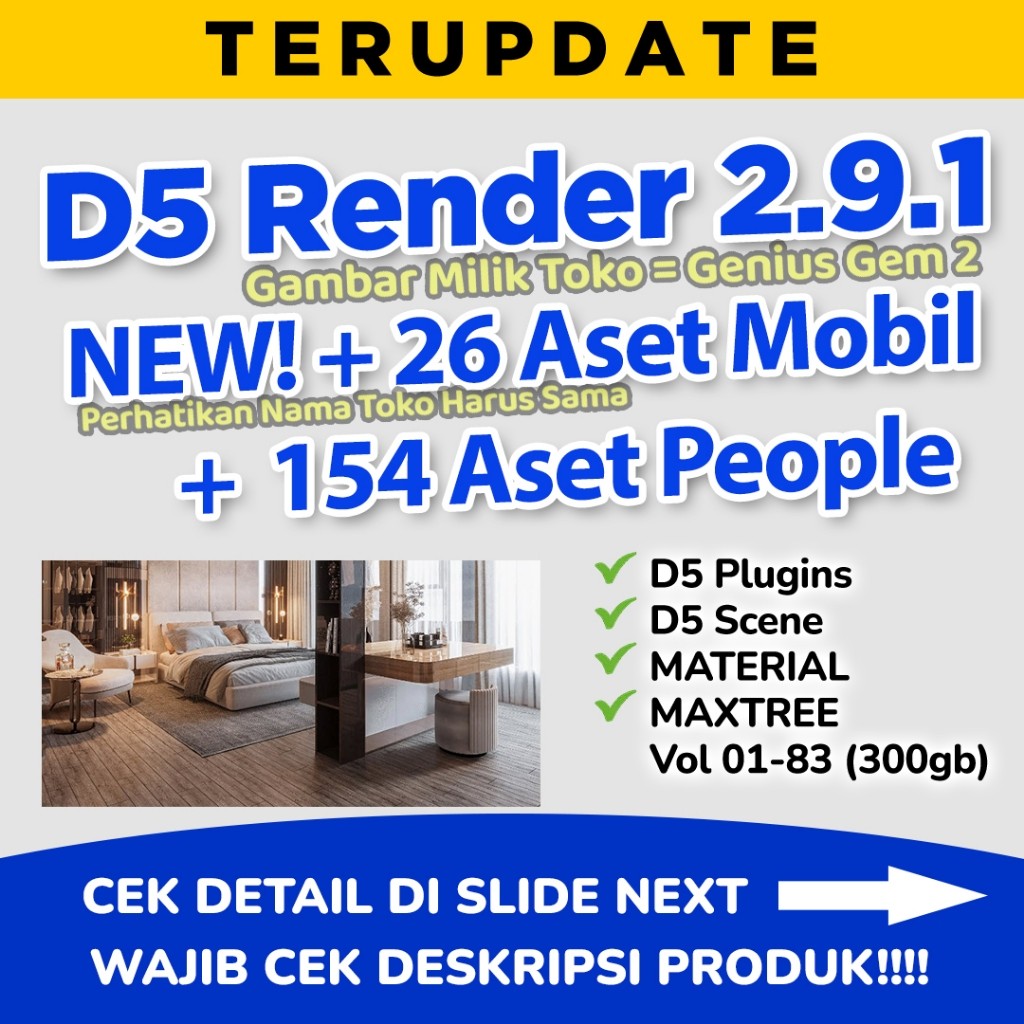 D5 Render 2.9 Full Aset 300GB+ Windows