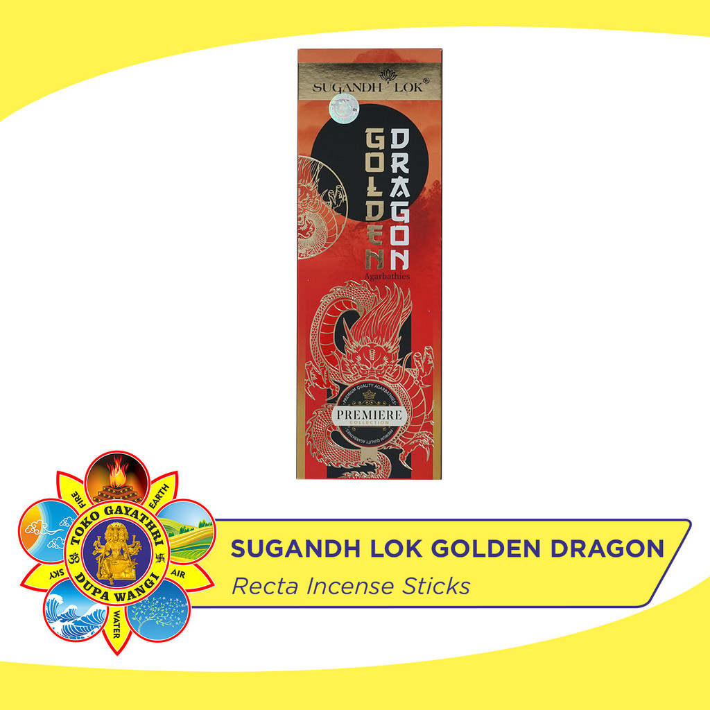 Dupa India Aromaterapi Recta Sugandh Lok Golden Dragon