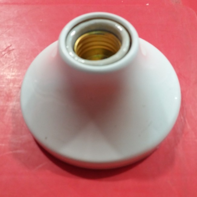 LIDO Fitting Plafon Bulat Keramik  E27 / Fitting Lampu Bulat Keramik E27