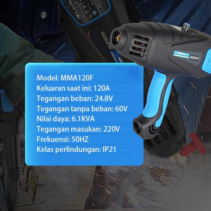 [ZORELL] AZZUNO handheld mesin las listrik mig,120A genggam mesin las listrik alat dan perlengkapan 