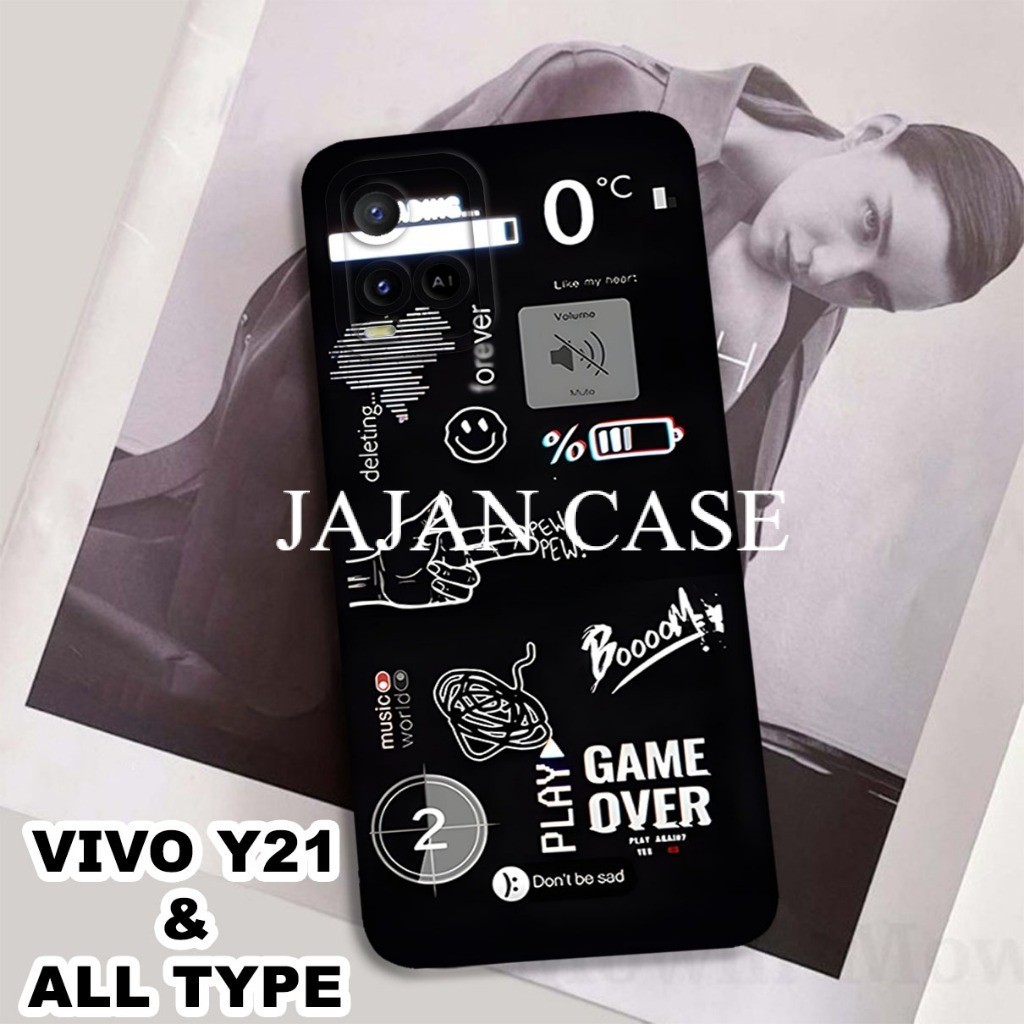 (9) Softcase karet Hp VIVO Y21/Y21A/Y21S/Y21T/Y33S | Case Grafiti | Case VIVO Y21/Y21A/Y21S Y21T/Y33