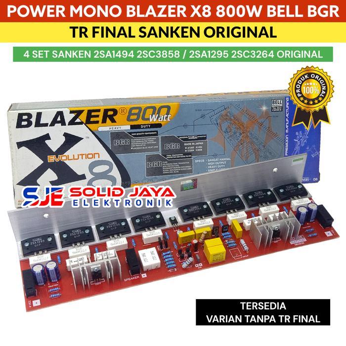 KIT POWER BLAZER X8 800W MONO EVOLUTION PLUS TR FINAL for SANKEN JAPAN ASLI 2SC3858 2SA1949 800 WATT