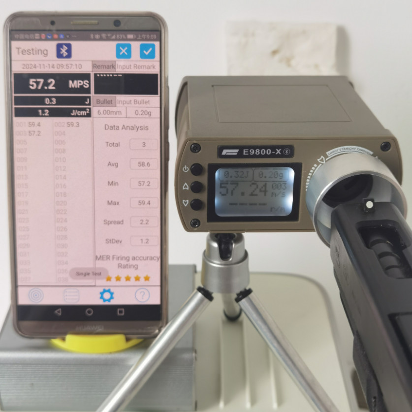 Bullet Firing Speed Chronograph Shooting Chronograph LCD Chronoscope E9800X Bluetooth Speed Tester  