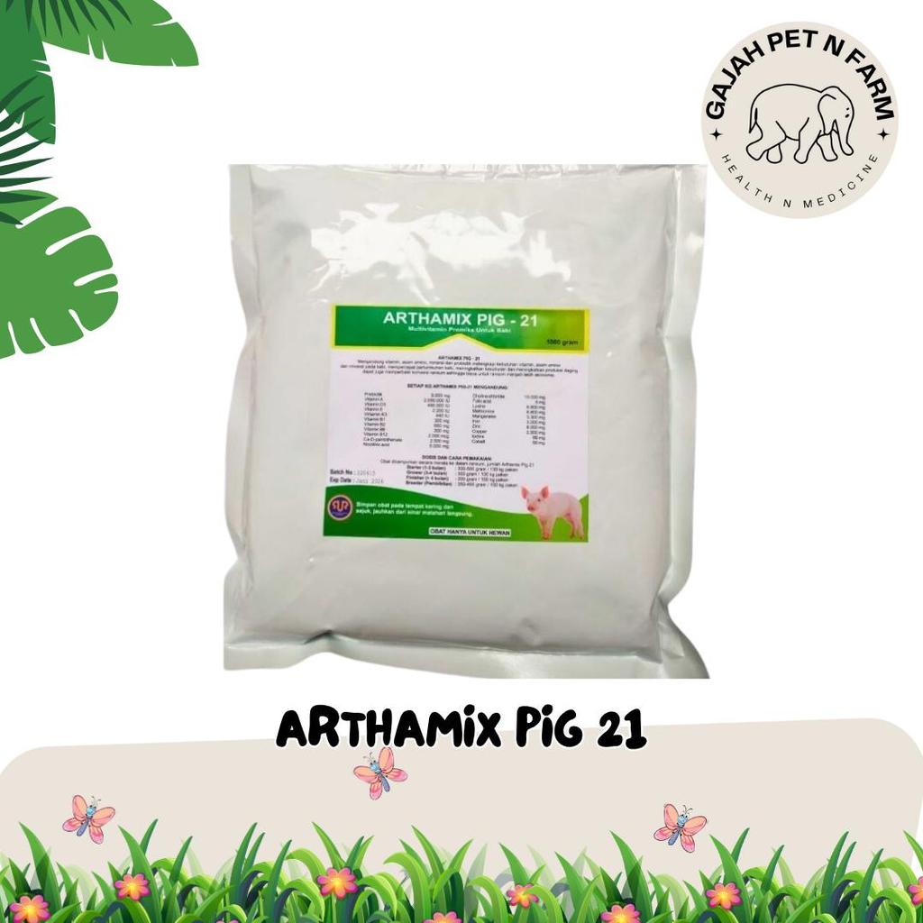 Arthamix Pig 1 Kg - Suplemen Babi 1 Kg - Suplemen Ternak Babi - Premix Babi - Multivitamin Premix