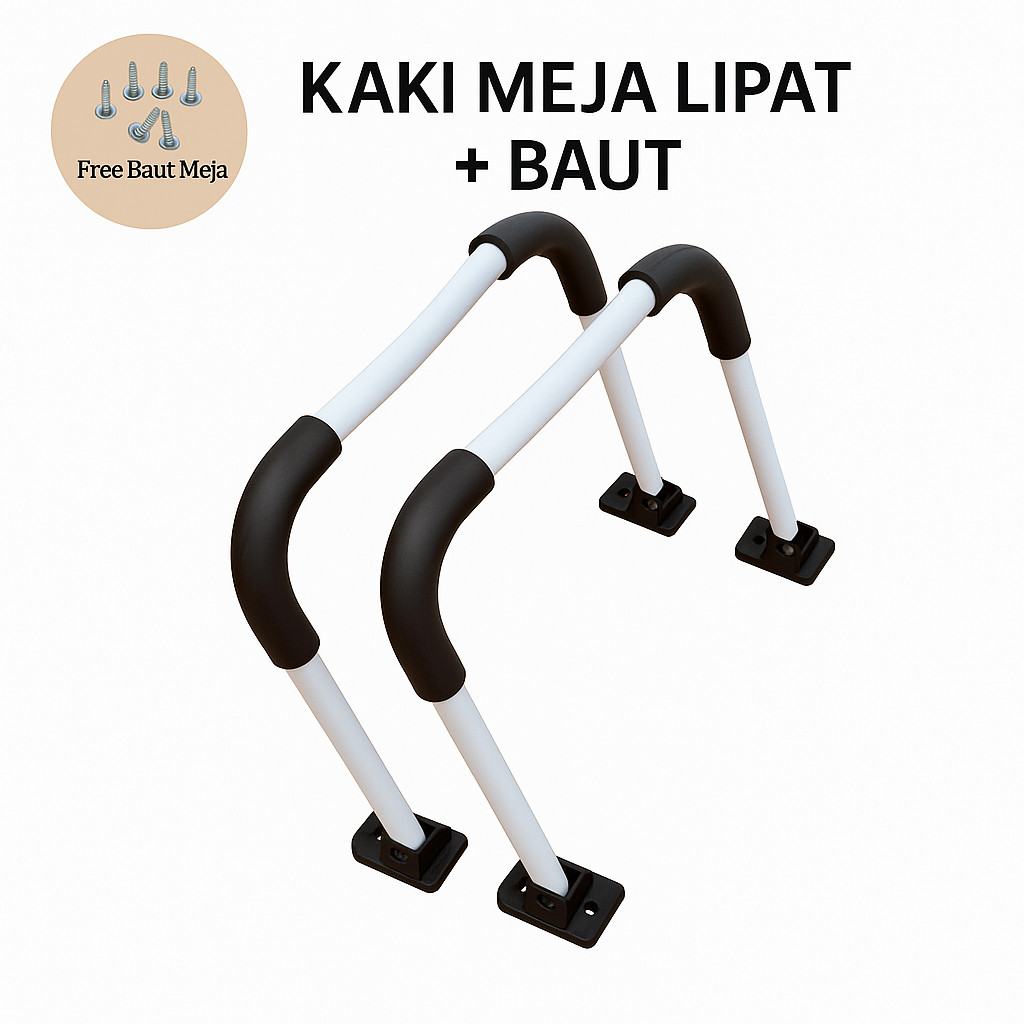 Kaki meja lipat laptop / Peretelan meja laptop / Sparepart Meja belajar