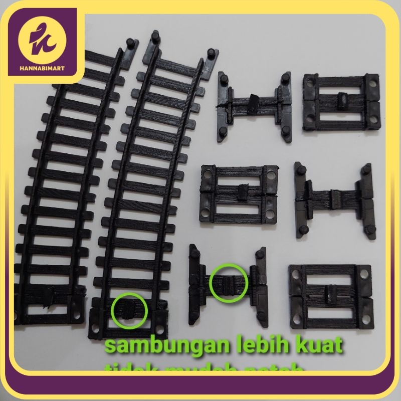 Special Promo Join Rel mainan Kereta Api joiner rel 90° Railking rail king skala 1:87 HO